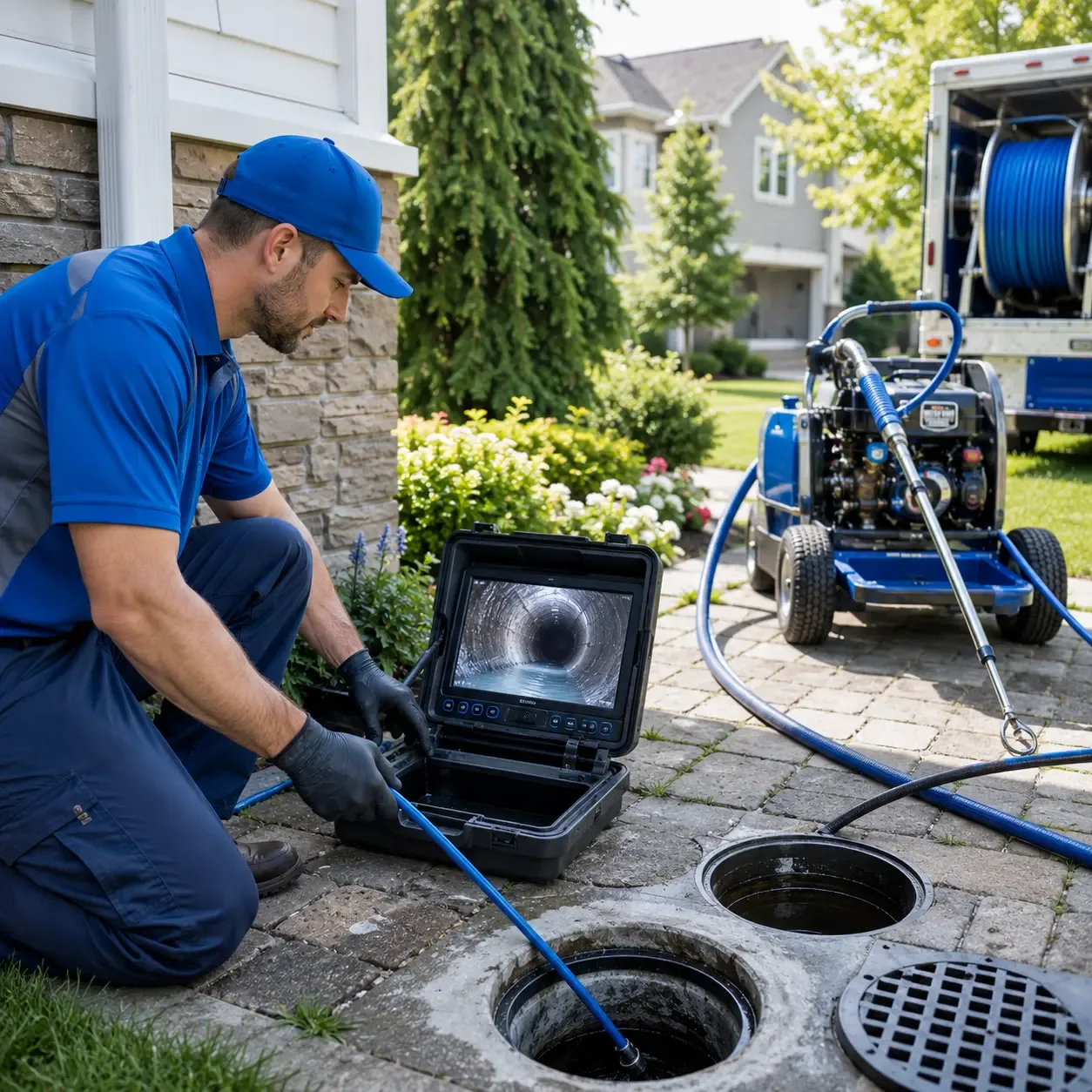 Outdoor drain cleaning professionals serving Blue River, WI